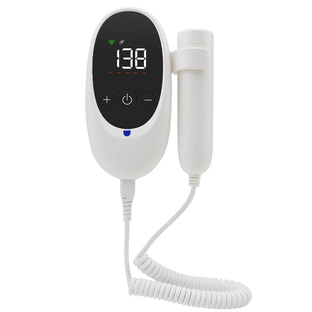 Mini Doppler, Detect and Display Fetal Heart Rate FD500 for Home Use