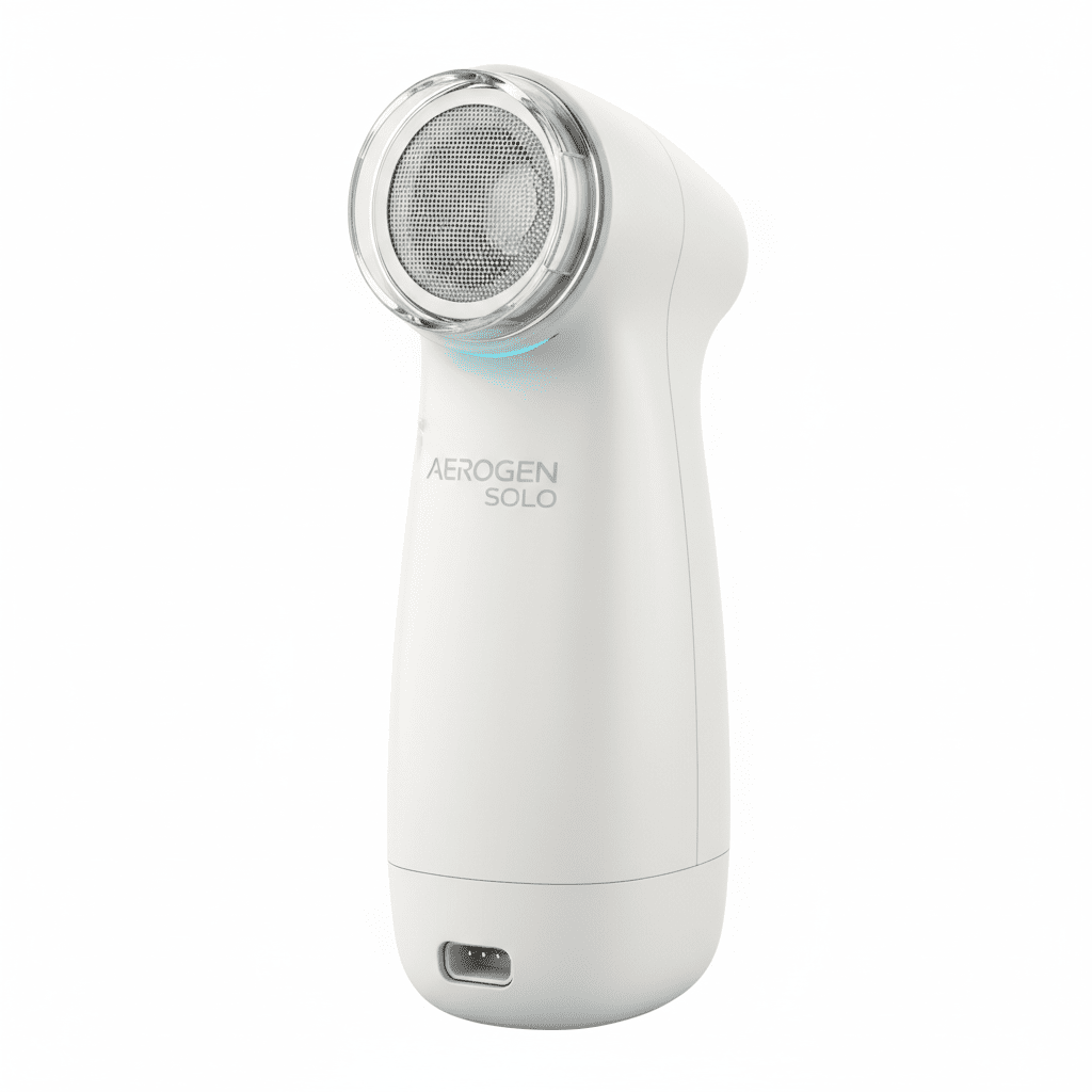 aerogen solo-The Aerogen Solo is a high-performance, handheld, vibrating mesh nebulizer for single patient use - Portable Nebulizer Story