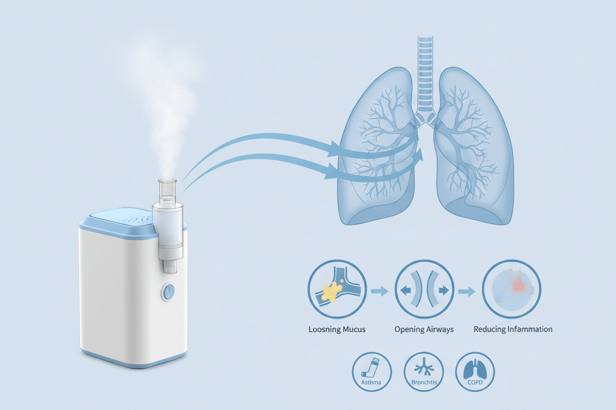 nebule for cough- Mesh Nebulizers - Suitable for Adults and Children with Asthma and Respiratory Diseases - Portable Nebulizer Story