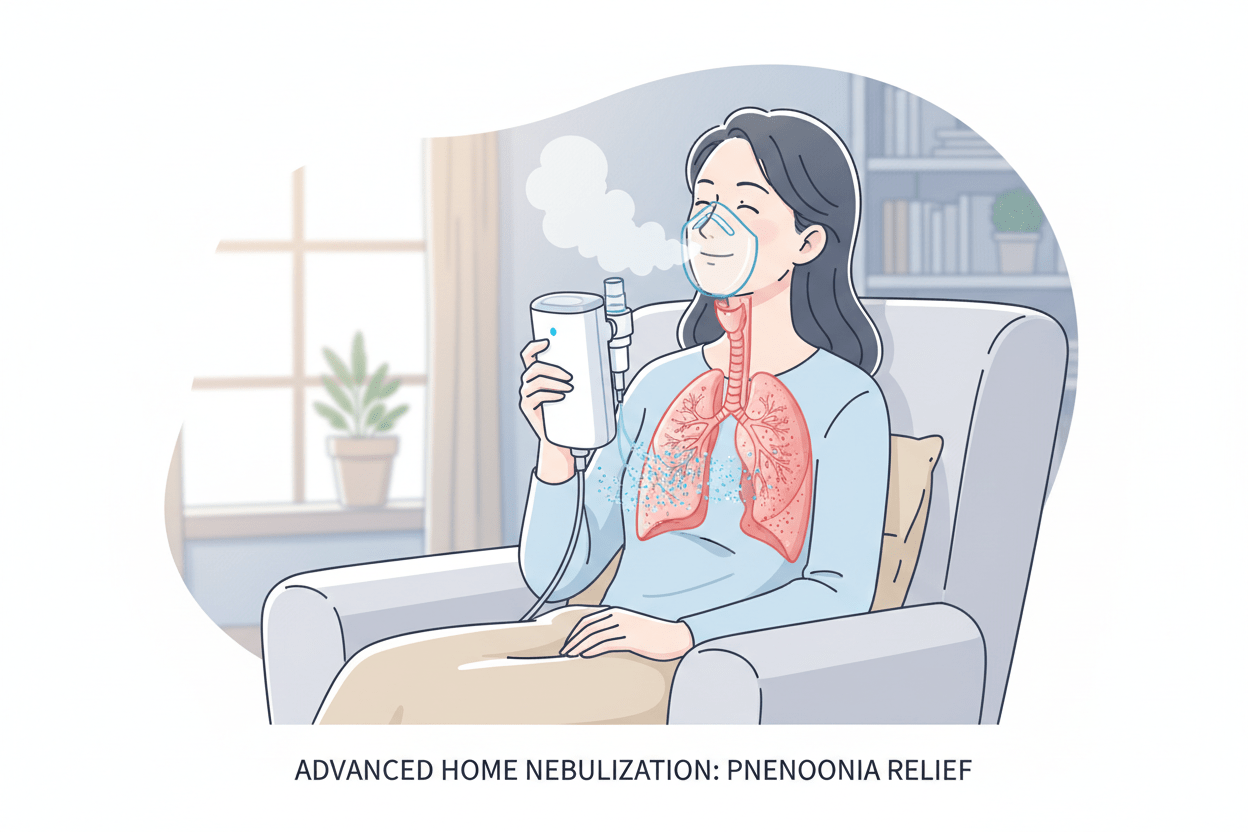 nebulizer for pneumonia at home- Compressor Nebulizers - Suitable for Adults and Children with Asthma and Respiratory Diseases - Portable Nebulizer Story