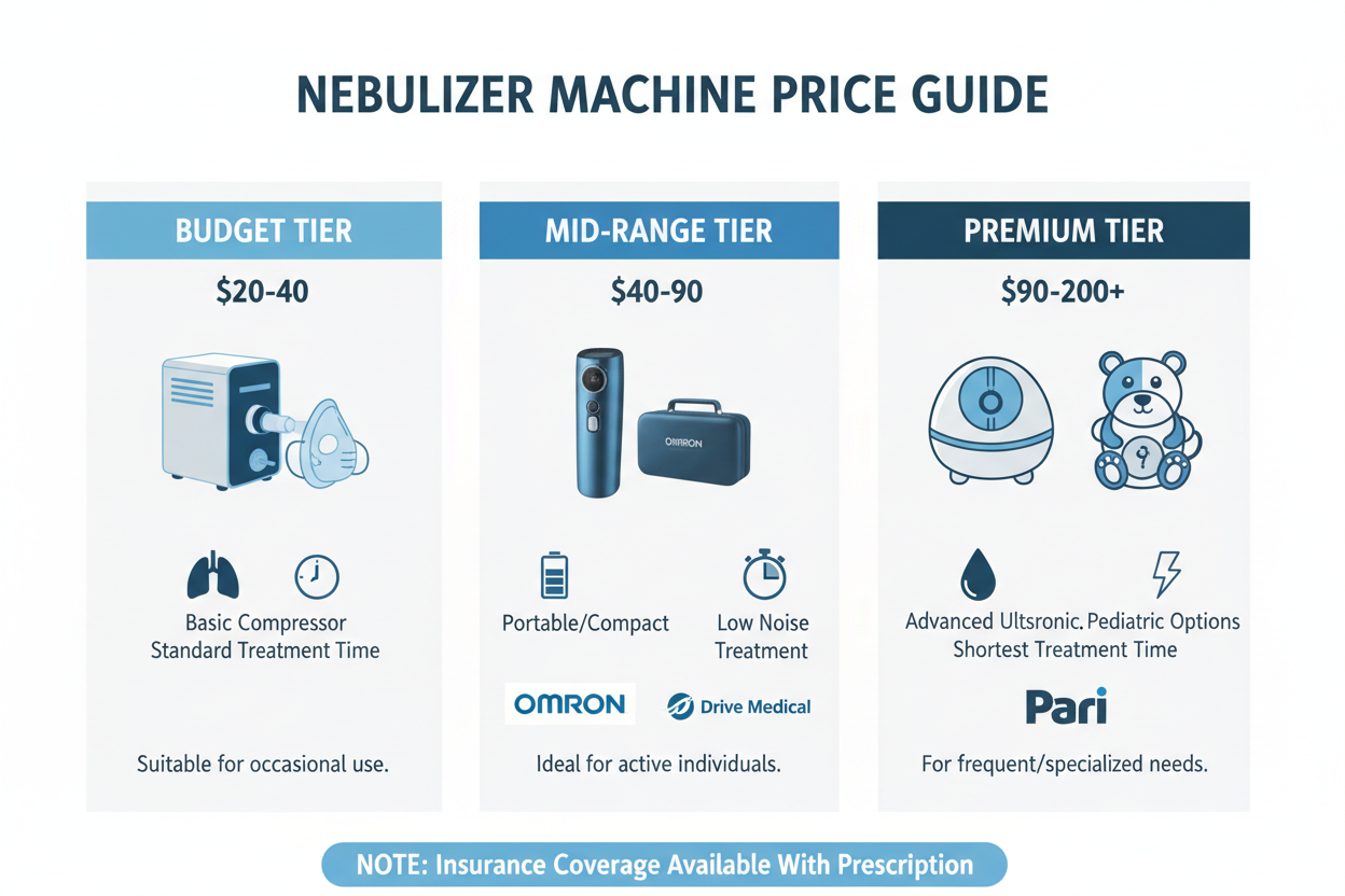 o2 nebulizer- Compressor Nebulizers - Suitable for Adults and Children with Asthma and Respiratory Diseases