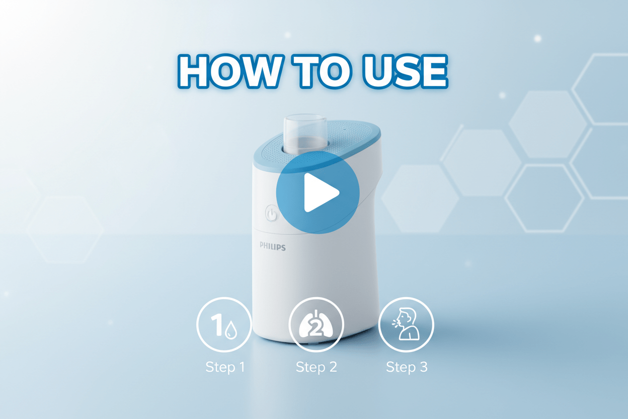Philips Home Nebulizer How to Use vedio