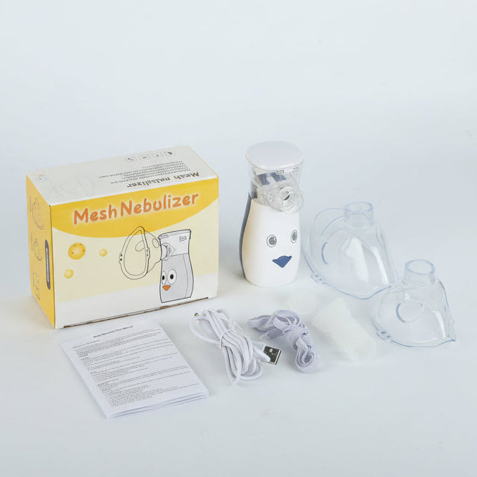 Mericonn Penguin Portable Mesh Nebulizer for Kids - Silent Pediatric Atomizer