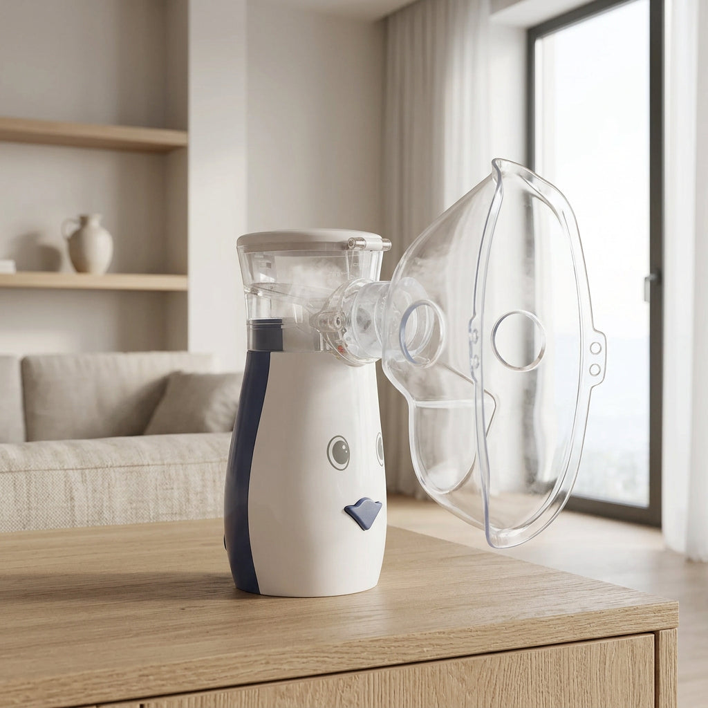 Mericonn UN209 Rechargeable Portable Mesh Nebulizer - Blue Penguin