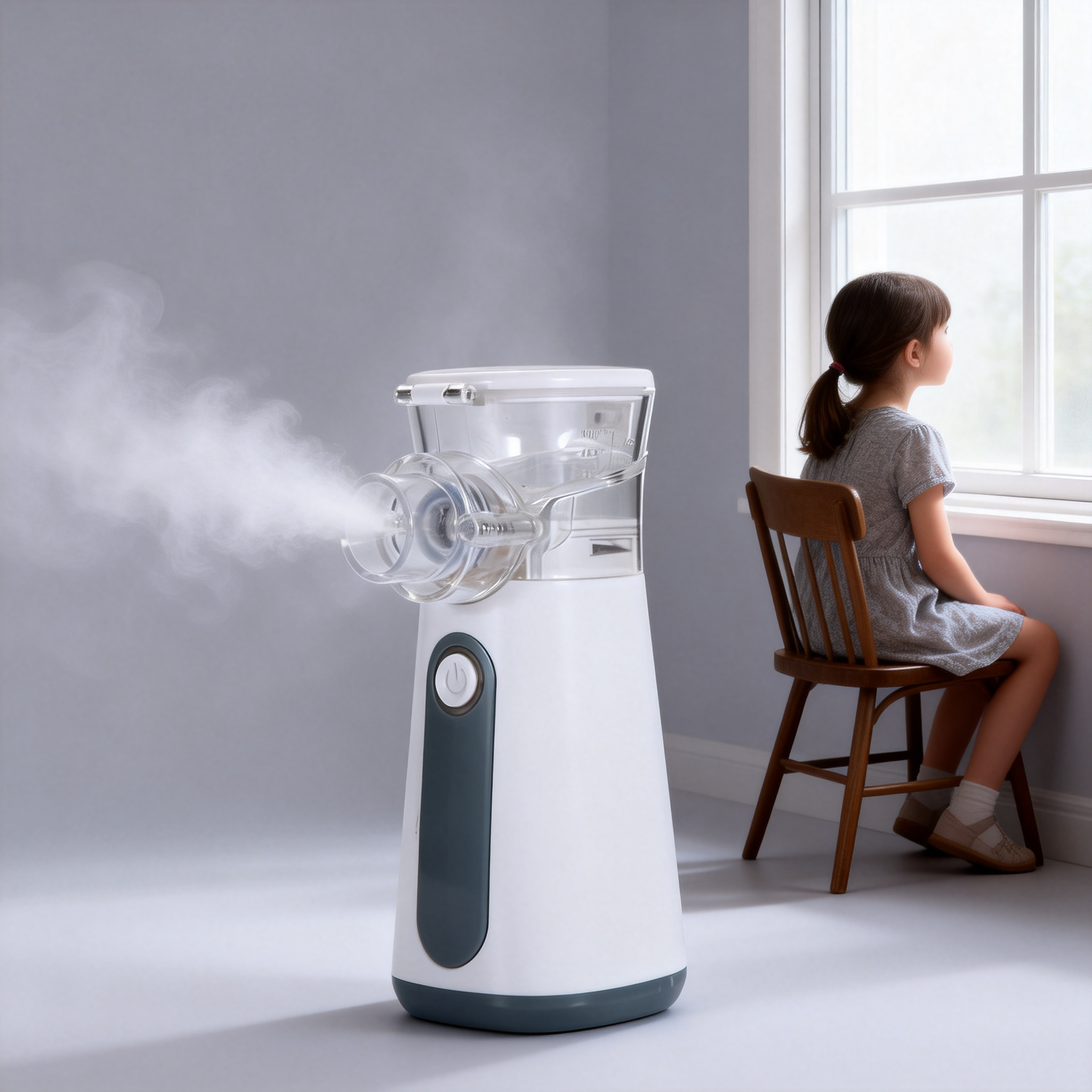 Mericonn Portable Mesh Nebulizer with Detachable Medication Cup - Rechargeable-UN204