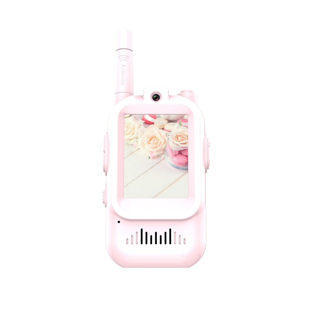 Video Walkie Talkies for Kids, Hiking for Boys Girls Ages 3 - 12, Handheld 2 Pack Rechargeable Video Intercom Kids Walkies Talkies, Indoor Outdoor Toys for Family Games, Outside, Camping (1 pair Blue/Pink) - Portable Nebulizer Story